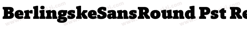 BerlingskeSansRound Pst Regular字体转换